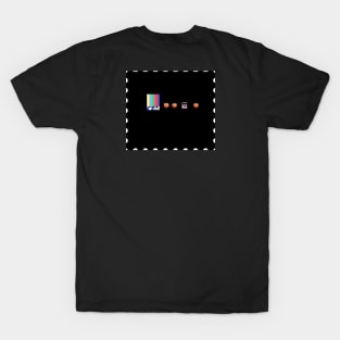 Peach Power Glitch T-Shirt